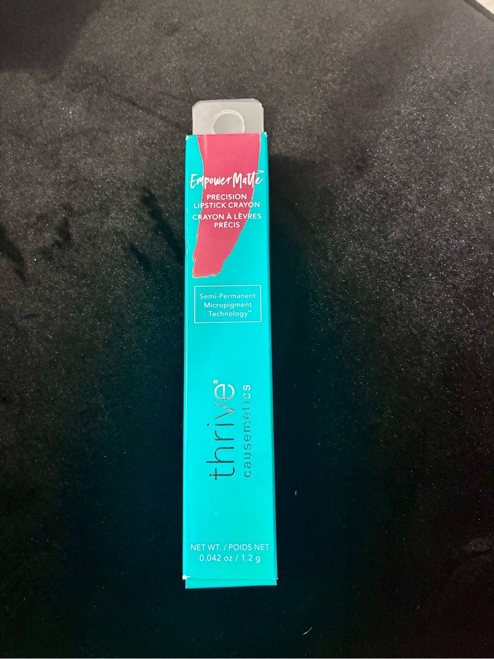 NEW Thrive Causemetics precision Lipstick Crayon Linda cherry red Empower Matte